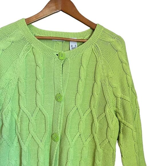 3 for $30! Liz & co green button cardigan. Size xl - Picture 8 of 11